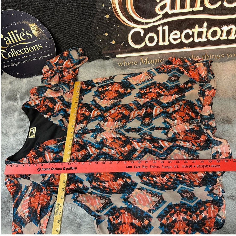 Show Me Your Mumu Jamie Tunic Womens Medium Multicolor Geometric Boho Blouse - Picture 3 of 7